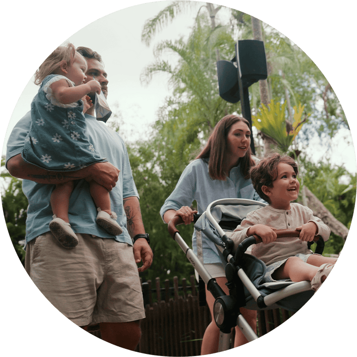Family at Australia Zoo