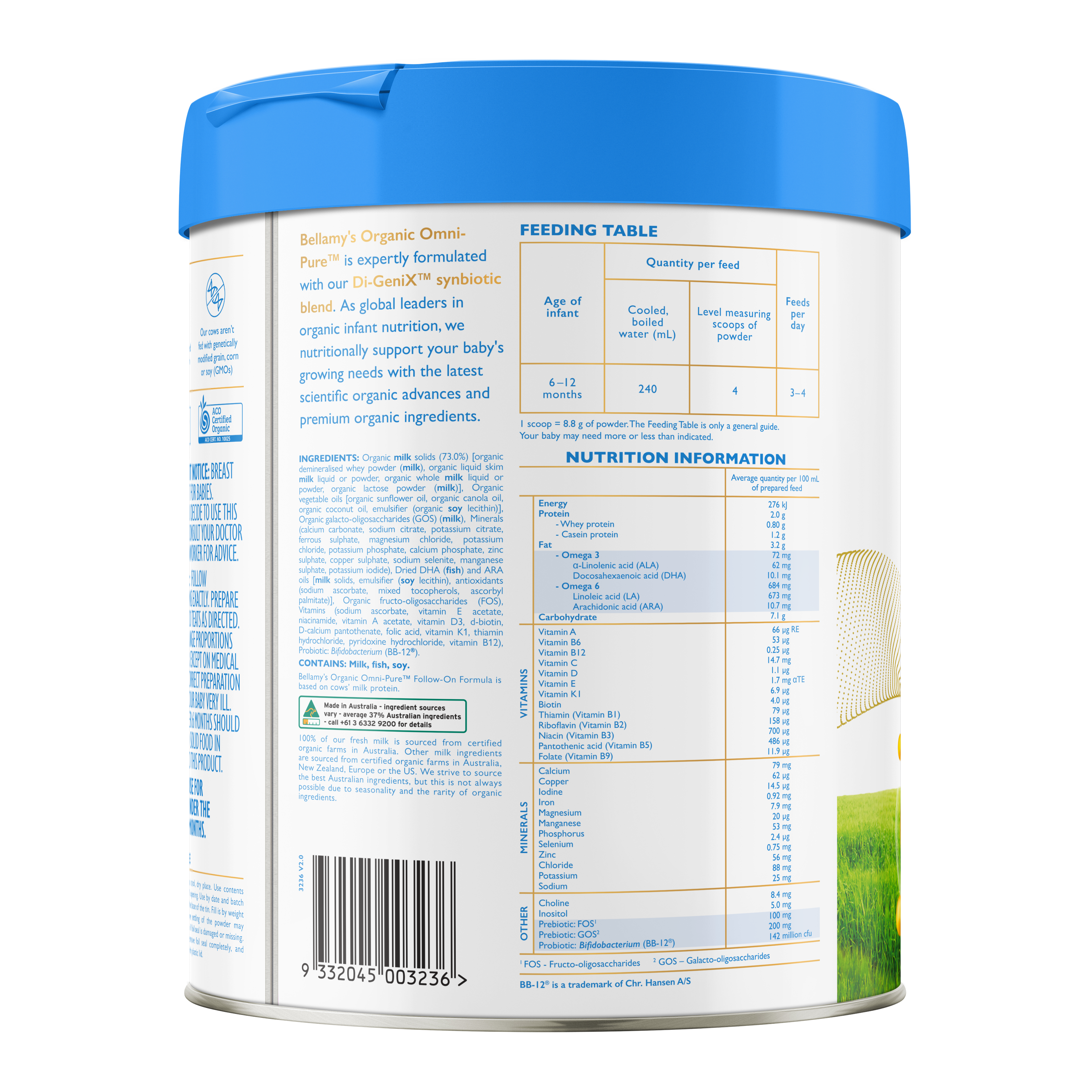 Bellamy's 2オーガニック 粉ミルクFollow-On Formula Follow-On Formula 2.0 (6-12 Months) – Bellamy's Organic