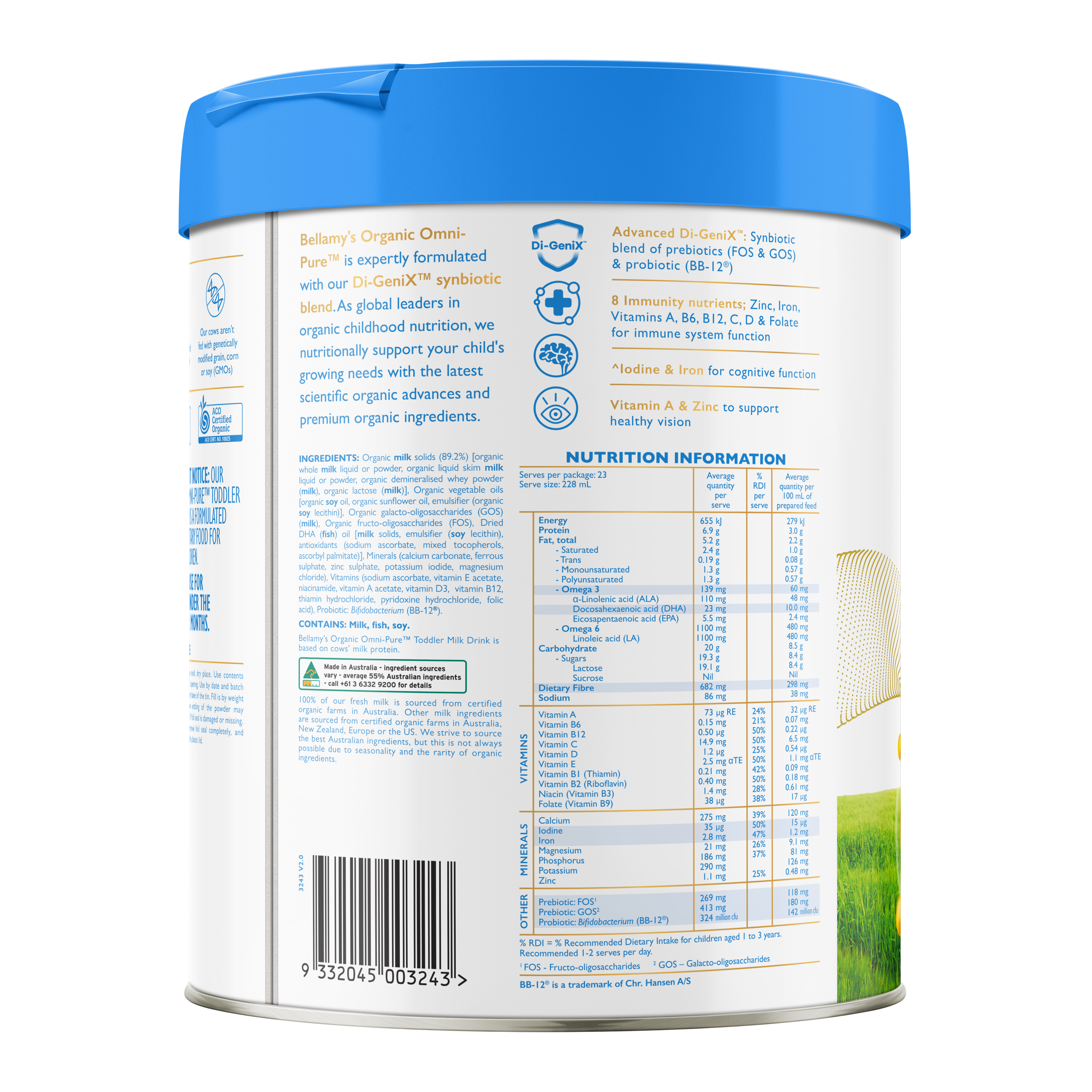 Omni-Pure Step 3 Toddler Milk Drink – Bellamy's Organic